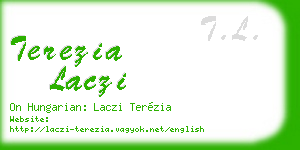 terezia laczi business card